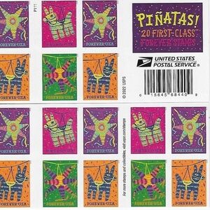 PIÑATAS! (Pinatas) Booklet of 20 stamps MNH #5812-5815 #205387618164